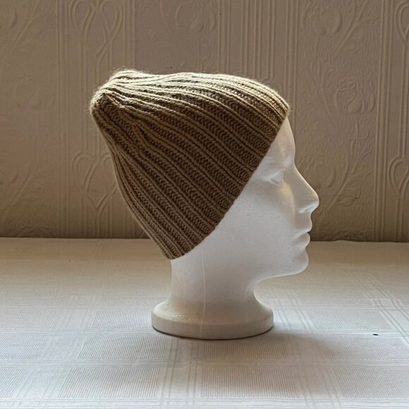 Vintage Club Monaco 100% cashmere winter hat beanie - Beige - Picture 2 of 3